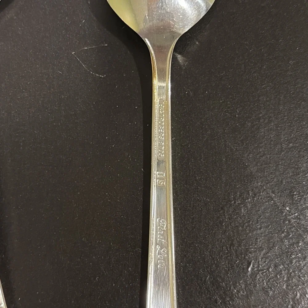 Vintage Set Of 12 1847 Rogers Bros IS Silverplate FIRST LOVE Mix Lot Silverware